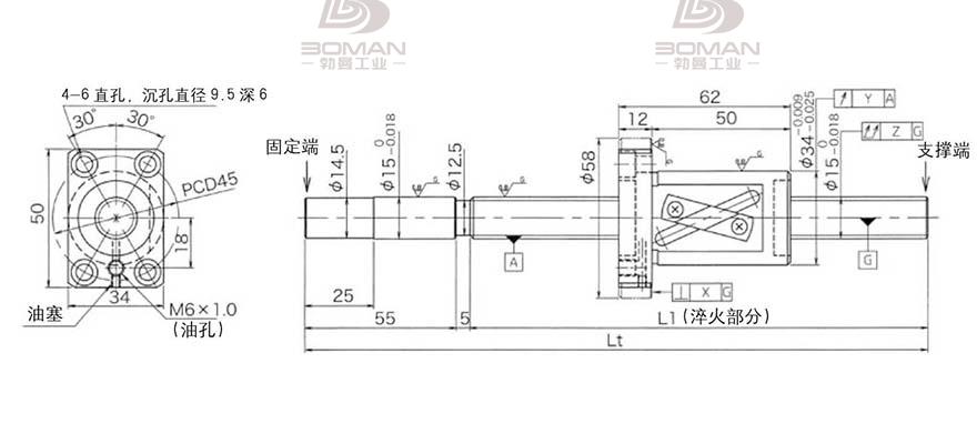 KURODA GG1520AS-BALR-1300A 黑田精工滚珠丝杆滑台