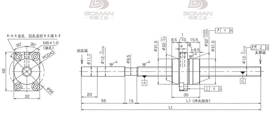 KURODA HG1230QS-BEZR-0800A 回路数 黑田丝杆