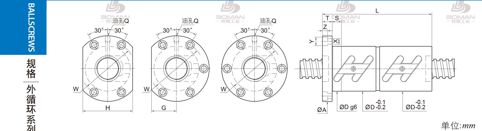 PMI FDWC2805-3 pmi丝杠参数